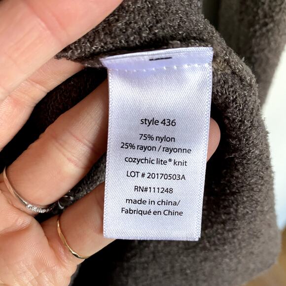 Barefoot Dreams Cozychic Lite Calypso Bamboo Drape Ombre Cardigan - Picture 4 of 6